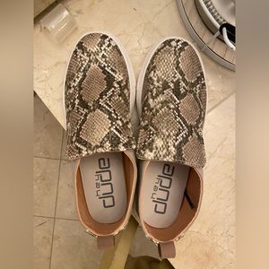 Women’s Hey Dude! Snakeskin slip on shoes- Brand New